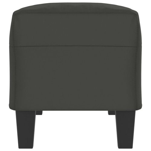 Пейка, тъмносива, 100x35x41 см, микрофибърен плат