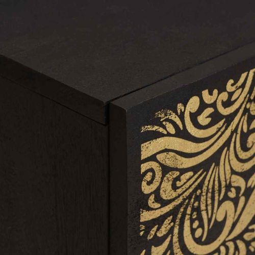 Нощно шкафче с врата Черно 40 x 33 x 46 см