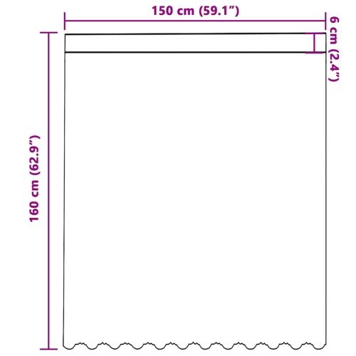 Перде от дантела С завеси Бяло 150 x 160 cm Полиестер