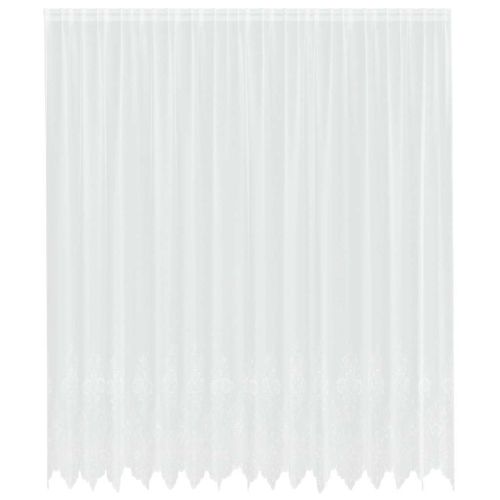 Перде от дантела С завеси Бяло 400 ×300 cm Полиестер
