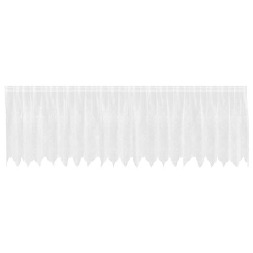 Перде от дантела С завеси Бяло 500 x 120 cm Полиестер