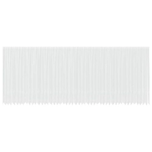 Перде от дантела С завеси Бяло 1200 x 280 см Полиестер