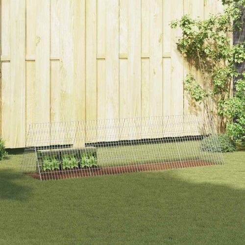 Клетка за заек Сребрист 650 x 55 x 55 см Галванизирана стомана