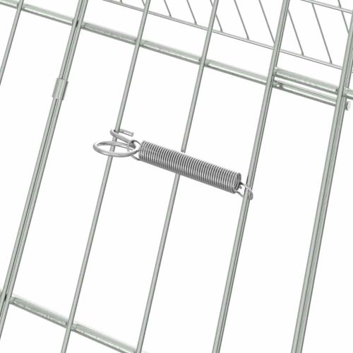 Клетка за заек Сребрист 215 x 100 x 85 см Галванизирана стомана