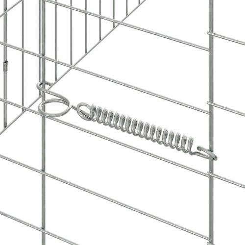 Клетка за заек Сребрист 400 x 78 x 78 см Галванизирана стомана