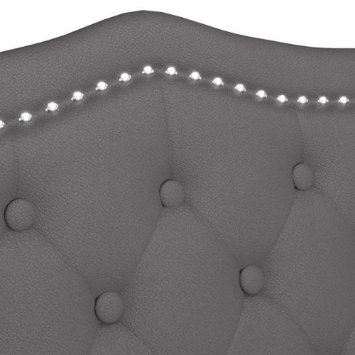 Пейка Честърфилд Сив 120.5 x 65 x 75 см Изкуствена