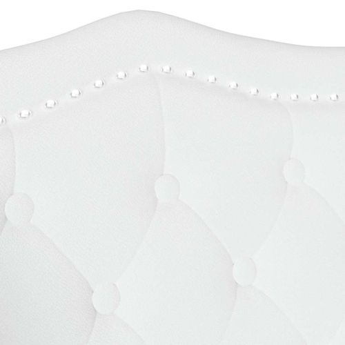 Пейка Честърфилд Бяло 120.5 x 65 x 75 см Изкуствена