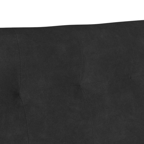 Пейка Честърфилд Черно 112 x 65,5 x 75 см Кадифе