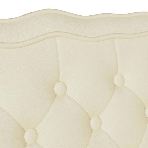 Пейка Честърфилд Крем 119.5 x 64.5 x 75 см Изкуствена