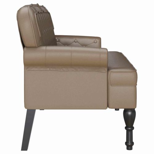 Пейка Честърфилд Капучино 119.5 x 64.5 x 75 см Изкуствена