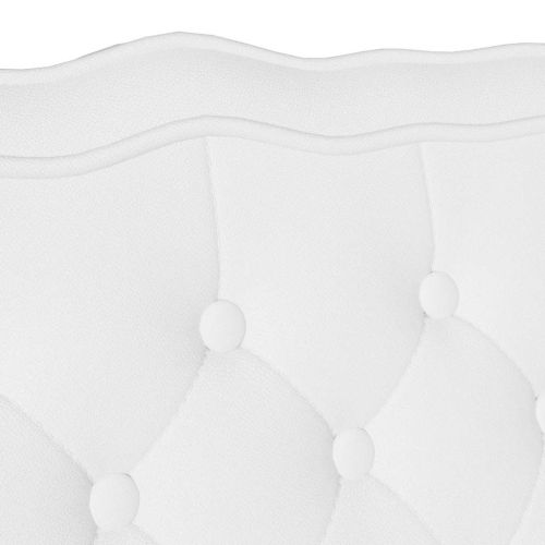 Пейка Честърфилд Бяло 119.5 x 64.5 x 75 см Изкуствена