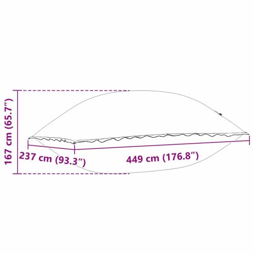 Възглавница за басейн Синьо 400 x 200 x 140 см ПВЦ