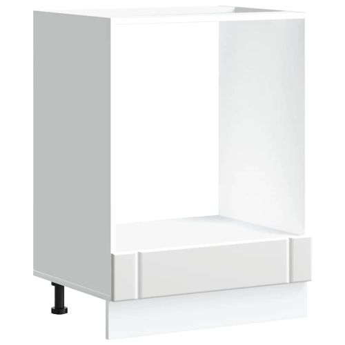 Шкаф за фурна, Lucca, бял, инженерно дърво