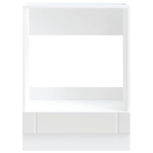 Шкаф за фурна, Lucca, бял, инженерно дърво