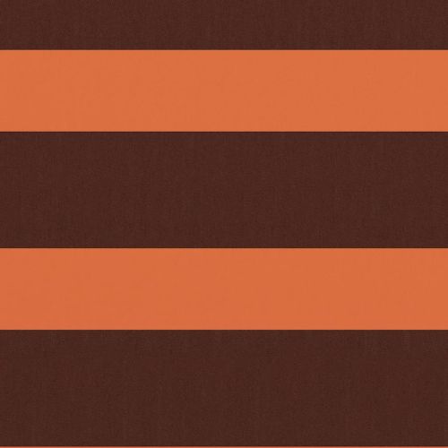 Балконски параван, оранжево и кафяво, 90x400 см, оксфорд плат