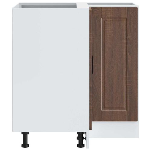 Кухненски ъглов шкаф Porto, кафяв дъб, инженерно дърво