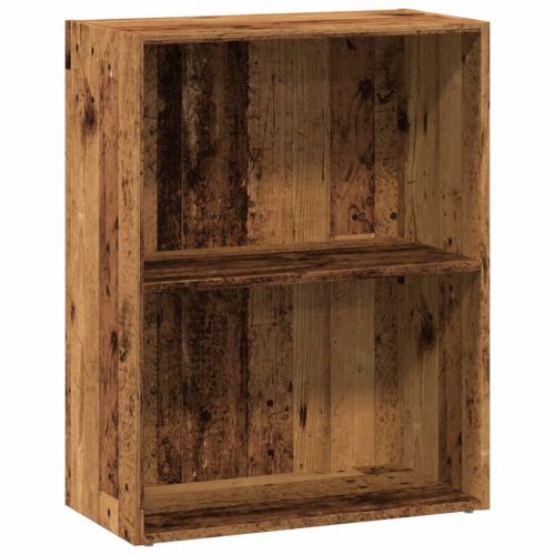 Библиотека, старо дърво, 60x30x77 см, инженерно дърво