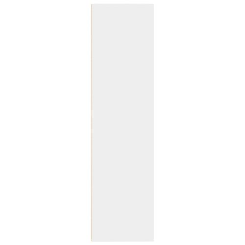 Библиотека, бяла, 80x30x114 см, инженерно дърво