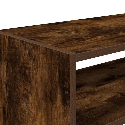 Стелаж за обувки, стифиращи, опушен дъб, 60x30x30,5 см