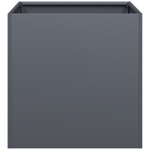Кашпа, антрацит, 40x40x40 см, студеновалцувана стомана