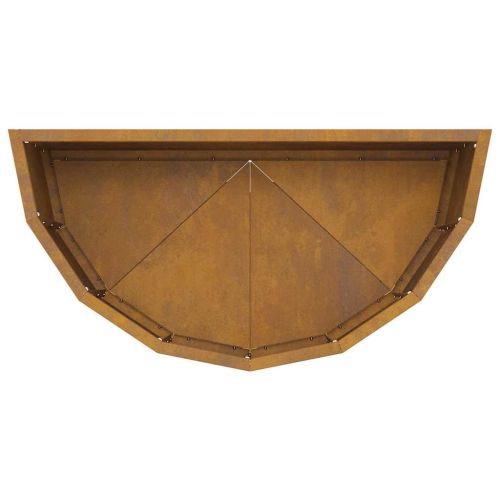 Кашпа Ръждясало 60 x 30 x 35 см Патинираща стомана