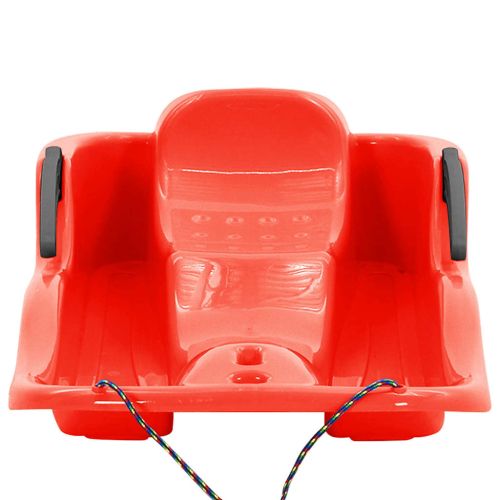 Шейна със спирачки, червена, 87x40x18 см, полипропилен