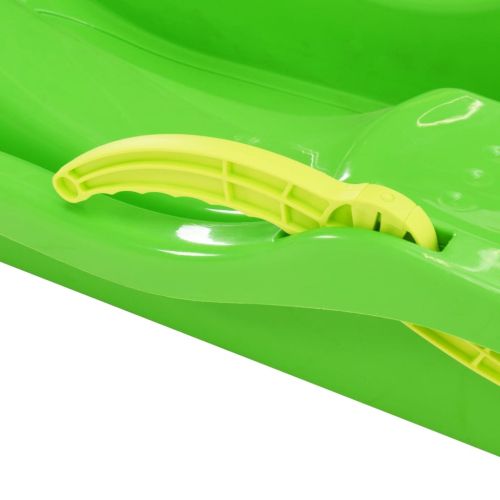 Шейна със спирачки, зелена, 87x40x18 см, полипропилен