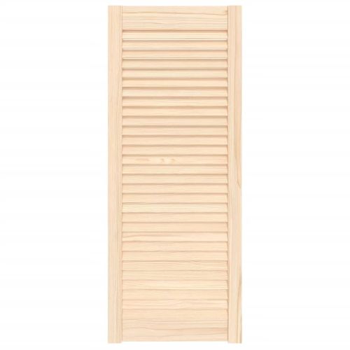 Врата за шкаф с решетен дизайн 99,3x39,4 см борово дърво масив