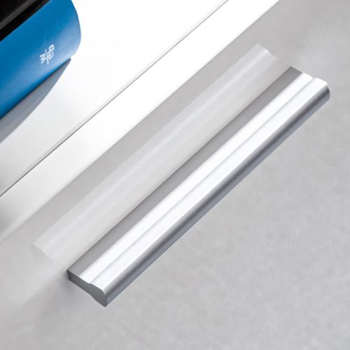 ТВ секция от 5 части с LED осветление, бял гланц