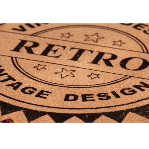 Бар комплект 5 части регенерирано дърво естествена кожа брезент