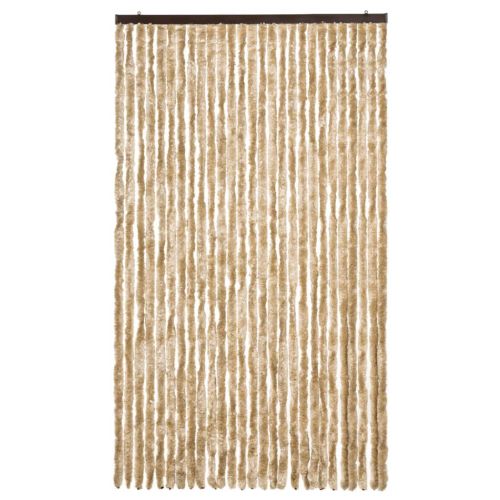 Завеса против насекоми, бежова, 118x220 см, шенил