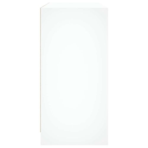 Сайдборд, бял, 102x37x75,5 см, инженерно дърво