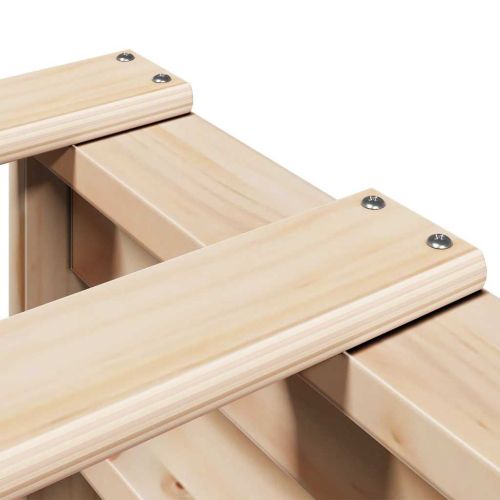 Рамка за легло без матрак, 160x200 см, масивна чамова дървесина