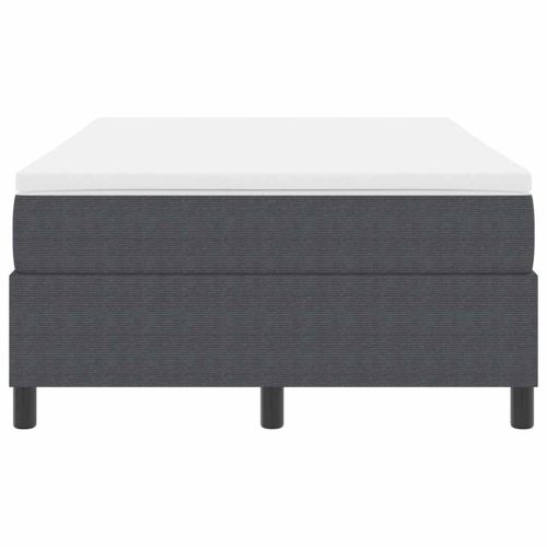 Легло с пружинирана основа Тъмен сив и бял 120 x 200 cm