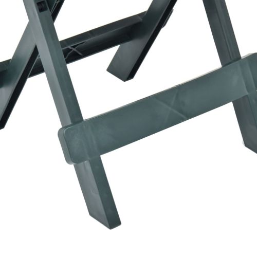 Сгъваема градинска маса, зелена, 45x43x50 см, пластмаса