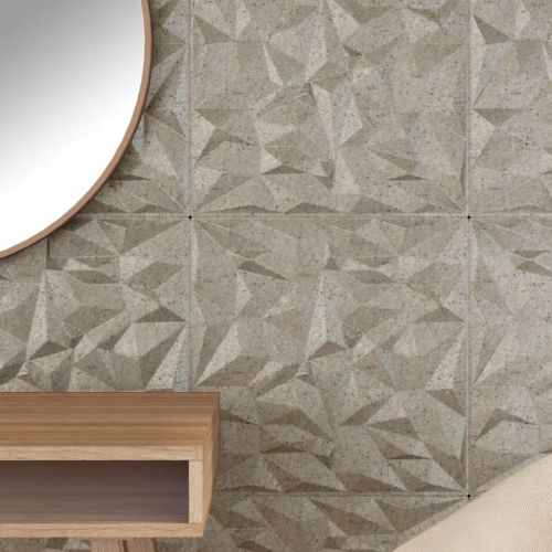 Стенни панели 24 бр бетон 50x50 см XPS 6 м² аметист