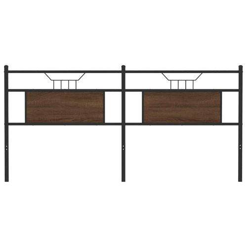 Горна табла, кафяв дъб, 160 см, инженерно дърво и стомана