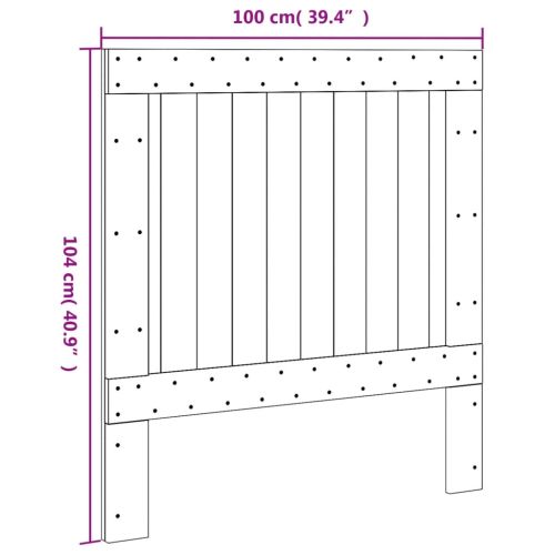 Горна табла, 100x104 см, бор масив