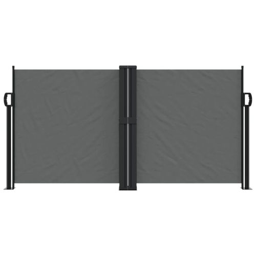Прибираща се странична тента, антрацит, 120x600 см