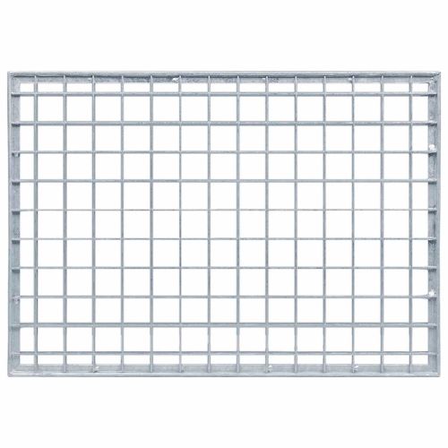 Решетка Сребрист 50 x 35 x 2 см Горещо поцинкована стомана