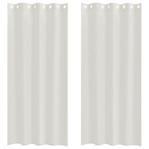 Перде от воал С завеси 2 pcs Крем 260 x 140 см Полиестер