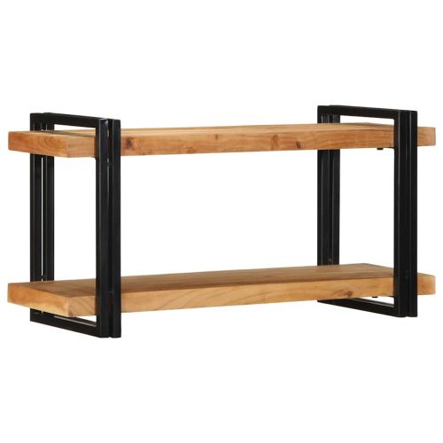 Стенен рафт 90x33x45 cm Масивна дървесина Акация