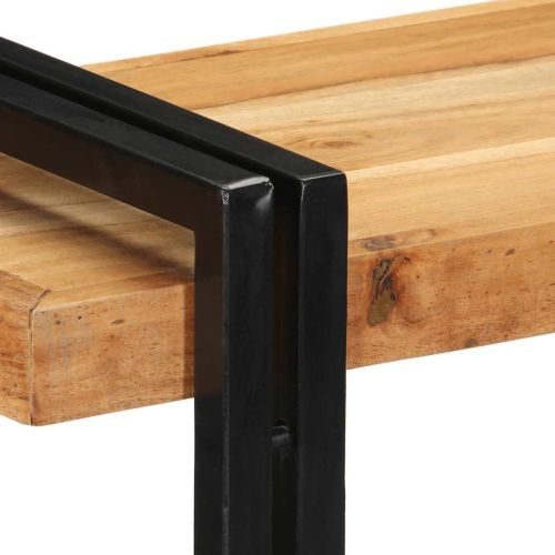 Стенен рафт 90x33x45 cm Масивна дървесина Акация