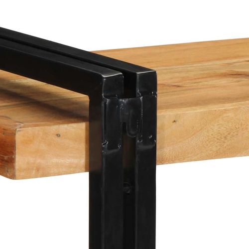 Стенен рафт 90x33x45 cm Масивна дървесина Акация