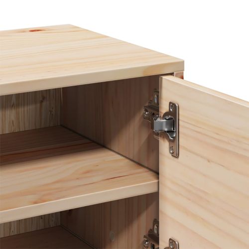 Стенни шкафове, 2 бр, 31,5x30x30 см, бор масив