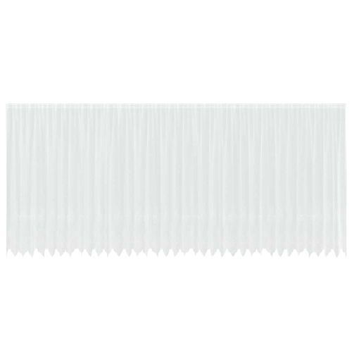 Перде от дантела С завеси Флорален Бяло 240x900см Полиестер