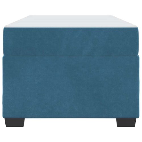 Рамка за легло с матрак Тъмен син 100 x 200 cm текстил