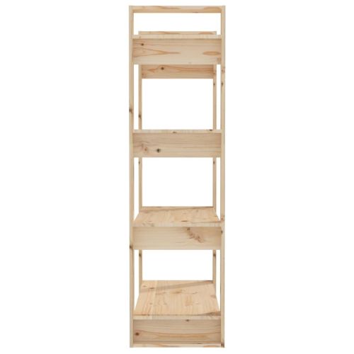 Библиотека/разделител за стая, 80x35x125 см, бор масив