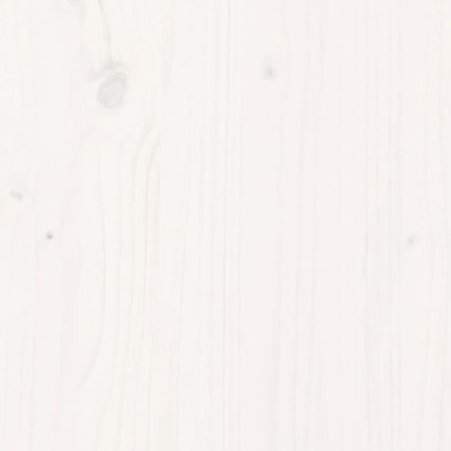 Рамка за легло без матрак, бял, 90x190 см, борово дърво масив