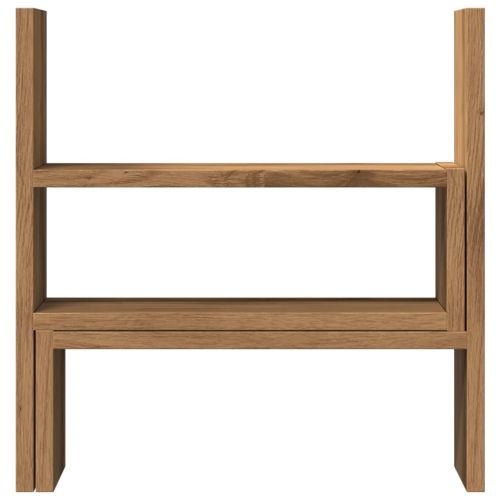 Органайзер за бюро, дъб артизан, 40x17x41 см, инженерно дърво